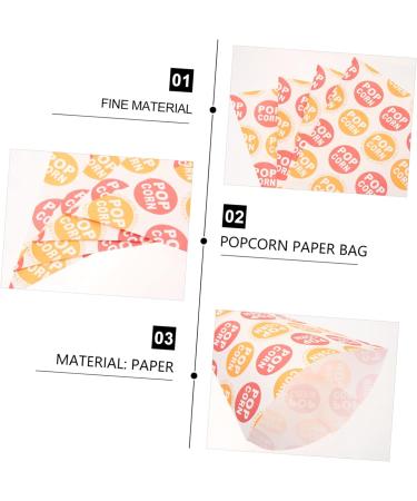 DOITOOL 100 Pcs Popcorn Bag Mini Candy Cookie Packaging Bags Christmas Cone Bags Pink Marshmallows French Fry Holder Pink Gift Bag Cookies Bags Pink Popcorn Child Paper Wedding Packing Bag - Buy Online on GoSupps.com