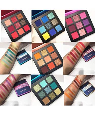 Beauty Glazed 9 Colors Eyeshadow Palette - Waterproof Shimmer Matte & Glitter Mineral Makeup #03 - International Shipping - Buy Online on GoSupps.com