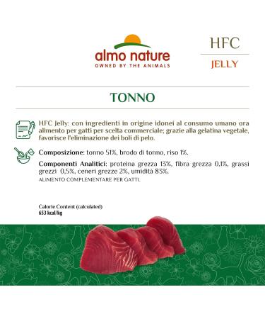 Almo Nature HFC Jelly Wet Cat Food with Tuna - Pack of 24 (24 x 55g) | Premium International Shipping - Buy Online on GoSupps.com