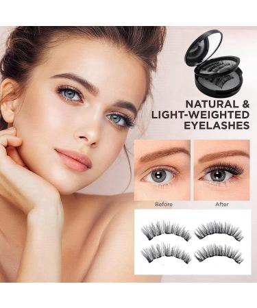 4 Pairs Magnetic Eyelashes Reusable Magnetic Lashes Magnetic Eyelashes Natural Look Magnetic Eyelashes without Eyeliner Magnetic Eyelashes with Applicator 3D Magnetic Eyelash Set No Glue Required - Buy Online on GoSupps.com