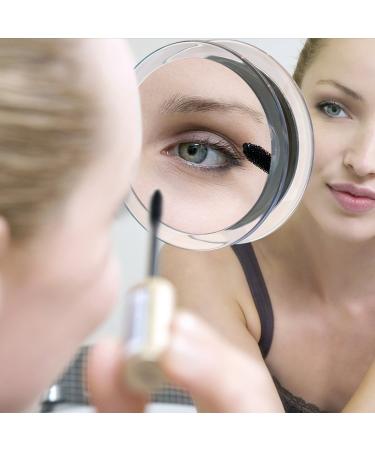 Frcolor 10X Magnifying Mirror with 3 Suction Cups - Cosmetic Make Up Pocket Mirror, 5.9 Inch (White) - Buy Online on GoSupps.com