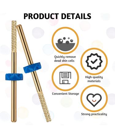 2 Pieces Nail Drill Carbide Drill Professional Nail Polisher Drill Remover Cuticle Remover Nail Drill Bit Nail Bed File Dead Nails Drill for Electric Nail File Cuticle Defection - Buy Online on GoSupps.com