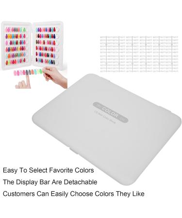 Nail Gel Polish Display Book Detachable Nail Color Display Nail Color Display Board Album Nail Sticker Nail Art Display Chart with Replacement Tips for Nail Salon - Buy Online on GoSupps.com