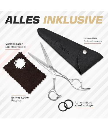 Fagaci Professional Hair Cutting Scissors 7 Inches - 440C Steel Ultra Sharp Hairdressing Shears for Precision Cutting - Buy Online on GoSupps.com