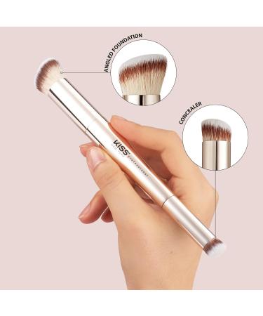 KISS NEW YORK Dual Ended Complexion Brush | Blending & Even Application for Concealer Foundation & Powder - Buy Online on GoSupps.com