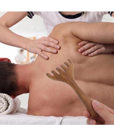 PATKAW Wooden Scalp Massager & Gua Sha - Handheld Head Neck & Face Comb for Ultimate Relaxation - Buy Online on GoSupps.com