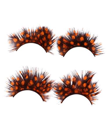 2 Pairs False Eyelashes Faux Lashes Fake Eyelashe Party Halloween False Eyelashes Halloween Eyelashes Long Cosplay Eyelashes Role Play Outfits Halloween Lashes False Lashes