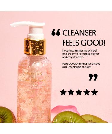 Winky Lux Petal Cleanser - Gentle Rose Water Facial Wash & Makeup Remover for Dry Sensitive Skin | Vitamin C & Glycerin Brightening Face Wash - International Shipping Available - Buy Online on GoSupps.com