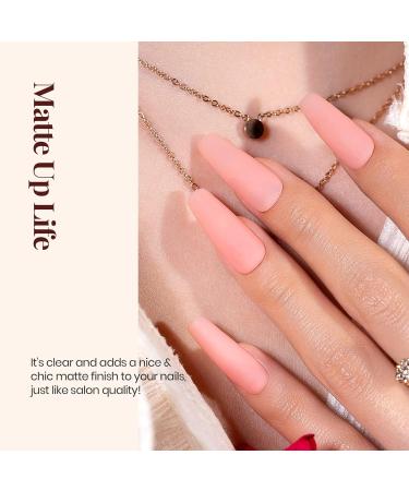 Beetles Matte Gel Top Coat - No Wipe Matte Top Coat Soak Off Nail Lamp Polish Matte Nail Polish Finish and Long Lasting Set for Women Kit - Buy Online on GoSupps.com