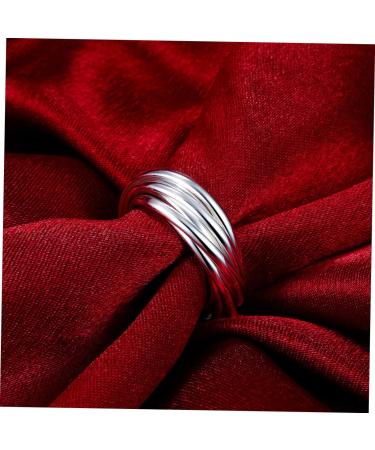 CALLARON 2pcs Wedding Ring Miss Commemorate mediumx3pcs Silverx3pcs - Buy Online on GoSupps.com