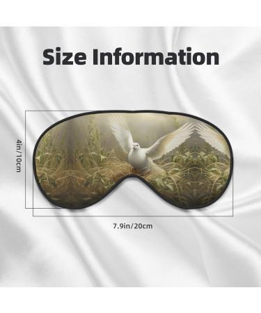 SSIMOO Ultra-Soft Light-Blocking Eye Mask for Restful Sleep | Grass & Dove Print Optimal Comfort Black | International Shipping Available - Buy Online on GoSupps.com