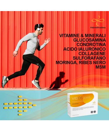 FRENNPHARMA SRL Vidos Joint multinutrient for bone cartilage and tendon tissue Natural antiinflammatory activity 980774881 glutenfree lactosefree complete supplement for joint wellbeing - Buy Online on GoSupps.com