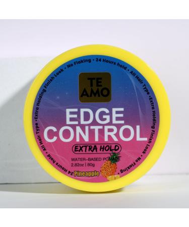 Te Amo Edge Control Gel 2.82oz - Extra Hold No Flaking Water-Based with Vitamin E | Apple & Pineapple Scent | All Hair Types - 24hr Hold - Buy Online on GoSupps.com