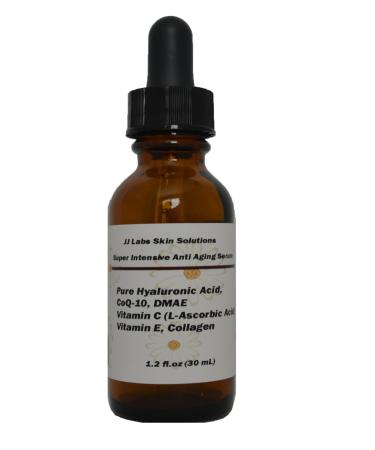 Super Intensive Anti-Aging Serum-Pure HA CoQ-10 Vitamin C+E Collagen and DMAE