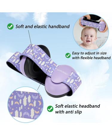 WORCBGIO Infant Ear Protection Noise Cancelling Baby Ear Muffs - Toddler Hearing Protection (Moon Purple) - Buy Online on GoSupps.com