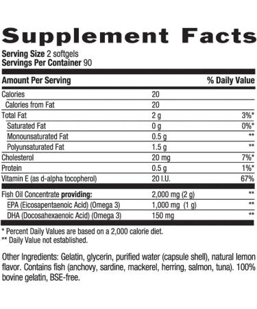 Country Life Omega 3 Mood Support - Natural Lemon Flavor - 180 Softgels - Buy Online on GoSupps.com