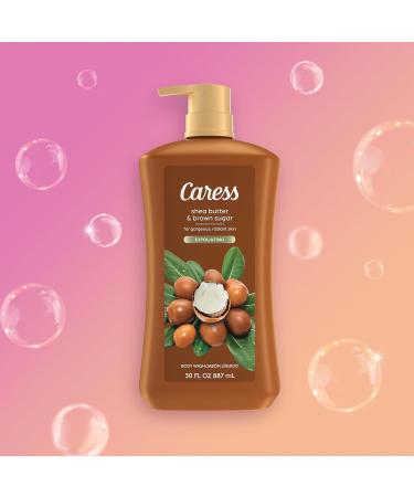 Caress Body Wash Shea Butter & Brown Sugar 2-Pack Moisturizing Body Wash for Gorgeous Radiant Skin Exfoliating Body Soap Liquid 30 Fl Oz - Buy Online on GoSupps.com