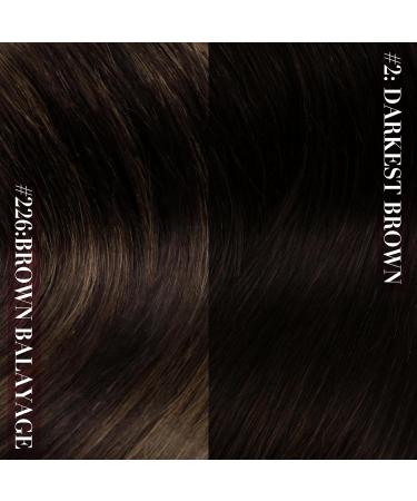 Buy Youngsee Clip-In Extensions - 30cm Dark Brown Remy Real Hair - 80g - 7PCs for Women - Buy Online on GoSupps.com