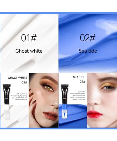  Prreal Liquid foundation pigment blending foundation for customized shade sweat-resistant long-lasting Silky Smooth Liquid light and easy to blend with foundation 0.68 oz (white) - Buy Online on GoSupps.com