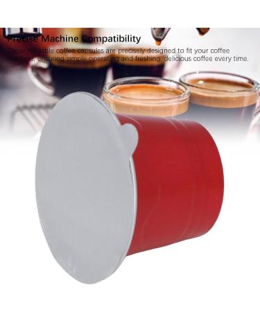  Mumusuki Mumusuki Refillable Coffee Pods 50 Pc Reusable Plastic Coffee Capsules with Aluminium Lids Self Adhesive for Coffee Makers - Buy Online on GoSupps.com