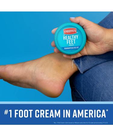 O'Keeffe's Healthy Feet Foot Cream - 6.4 oz Jar, for Extremely Dry & Cracked Feet - Buy Online on GoSupps.com