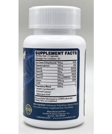 Advanced Natural Supplement for Long-Lasting Pain Relief Nerve Damage Tennis Elbow Sciatica Neuropathy & Migraines - Buy Online on GoSupps.com