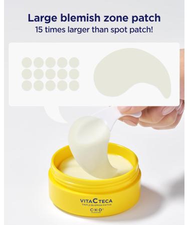 Vita C Teca Triple Blemish Patch - Revitalizing Vitamin C Hydrogel Pads for Under Eyes & Face - 60 Patches for Dull Skin Treatment & Even Tone - Buy Online on GoSupps.com