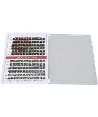 Cluster Eyelashes Different Style Individual Eyelashes Volume 10 16mm Length (A with B (150 Cluster)) - Buy Online on GoSupps.com