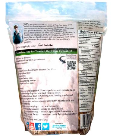 Gluten-Free Prairie Toasted Oat Flour - 3lb Pack | Certified Gluten Free, Non-GMO, Vegan - Buy Online on GoSupps.com