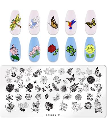 RUNRAYAY 6Pcs Ocean Animal Flower Stamping Plate Collection for Halloween & Christmas Nail Art - Buy Online on GoSupps.com