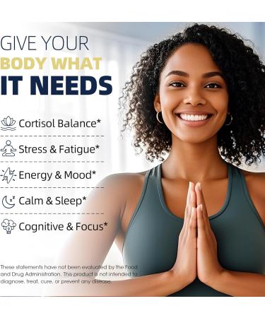 Cortisol Supplements for Women & Men High Cortisol Reducer Manager Detox Lower and Control with Magnesium Ashwagandha Rhodiola L-Theanine for Mood Focus Sleep 60 Count (Pack of 1) - Buy Online on GoSupps.com