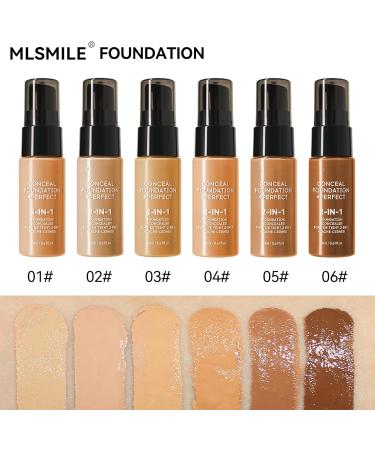  PCC PTYXIS 2-in-1 concealer and foundation perfect coverage oil-controlled makeup waterproof sweat-resistant available in 6 colors (#3 20 ml) - Buy Online on GoSupps.com