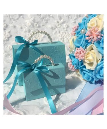 Candy Box Portable Party Wedding Candy Box Bag DIY Creative Candy Box Romantic Marriage (20 Pieces) (Color : Red Size : M) (Color : Blue Size : L)