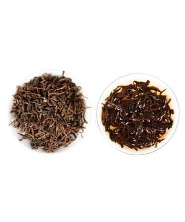 HQZM Tea King Golden Bud Yunnan Ripe Puer Loose Tea Soft with Ten Year Old Fragrance 250g 882oz