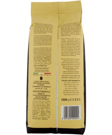 Caffe' Vergnano - Coffee en Grains Gran Aroma 1kg - Italian artisanal product - Buy Online on GoSupps.com