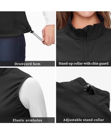 33 000ft Women s Outdoor Lightweight Softshell Vest - Windproof Sleeveless Jacket for Running Golf & Hiking - Black - Buy Online on GoSupps.com