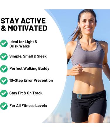 3D Pedometer for Walking - Simple Step Counter with Large Digital Display - Buy Online on GoSupps.com