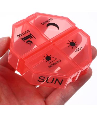 Gatuida Weekly Organizer 4 Times a Day Large 7 Day Daily Case with 28 Compartments Portable Travel Medicine Container for Vitamin - Buy Online on GoSupps.com