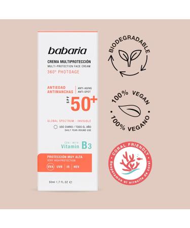 Babaria Multi-Protection Anti-Dark Spot Sun Cream Spf 50+ (50 ml) - Buy Online on GoSupps.com