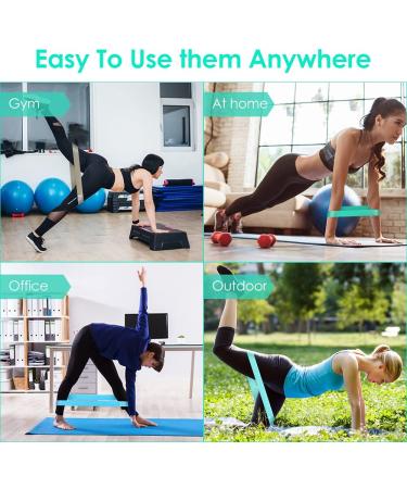 Resistance Loop Exercise Bands Set for Full Body Workout | Home Fitness & Strength Training | Yoga & Pilates Flexbands for Women & Men - Buy Online on GoSupps.com