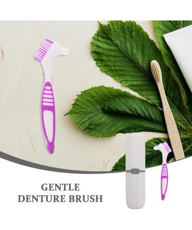 SECFOU Brosse Nettoyante pour Proth ses Dentaires Portable avec tui de Rangement Kit de Nettoyage Compact pour Voyage Brosse Violette et Bo te Bleue-grise Outil D hygi ne - Buy Online on GoSupps.com