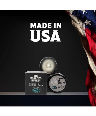 Men's Styling & Hair Thickening Cream | Medium Hold Long Lasting Natural Matte Finish | Nourishing Hair Products for Men (2oz) - International Shipping Available - Buy Online on GoSupps.com