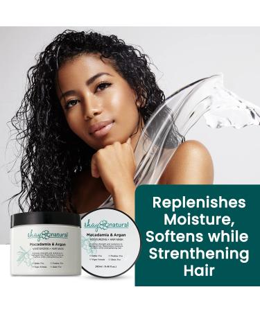 Macadamia & Argan Oil Hair Mask | Deep Conditioner for Color Treated & Damaged Hair | Hydrate & Moisturize | Paraben & Sulfate Free | International Shipping Available - Buy Online on GoSupps.com