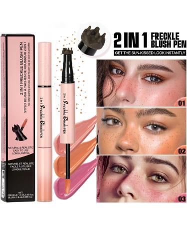  Generisch Cream Blush Pencil - Waterproof Cosmetic Cheek Marker | Dual-Ended Face Pen for Women Birthday Parties Dates Photoshoots Beauty and Scenes - Buy Online on GoSupps.com