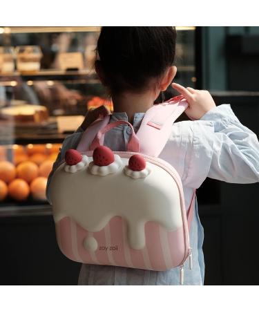 Zoy zoii Cute Toddler Backpack - Preschool Mini Travel Bag for Girls Ages 2-6 | Dream Series Cream Cake Design | 11.4*10.5*5 inches - Buy Online on GoSupps.com