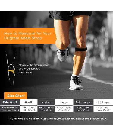 Cho-Pat Original Knee Strap - Patella Support for Runner's Knee, Jumper's Knee, Osgood Schlatter's - Black, Medium (1 Pair) - Buy Online on GoSupps.com