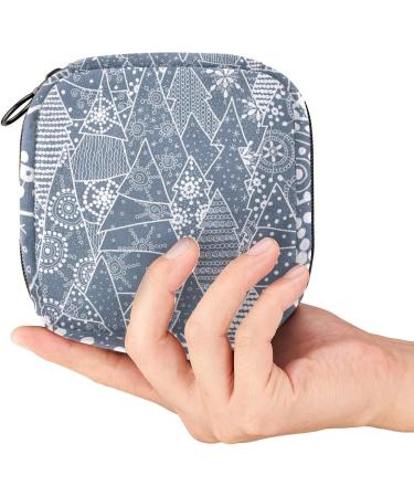 Christmas Tree Sanitary Napkin Storage Bag Menstrual Pad Bag Portable Menstrual Period Sanitary Pouch Zipper Tampons Collect Bags for Teen Girls Women Ladies Color 3 - Buy Online on GoSupps.com