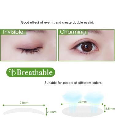 400Pcs Natural Invisible Eyelid Tape Stickers - Medical-use Fiber Eye Lift Strips for Uneven Mono-Eyelids - 100 Pairs Slim + 100 Pairs Wide - Buy Online on GoSupps.com