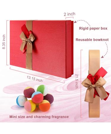 Family Pack Mini Bath Bombs Gift Set with Reusable Bow, 40 Pcs Organic Bath Bombs for Kids, Women & Men - Perfect for Christmas & Anniversaries - Buy Online on GoSupps.com