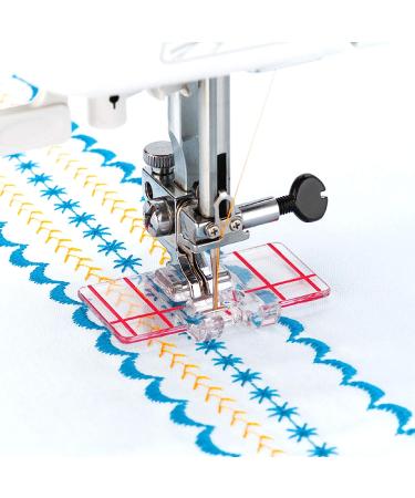 PAGOW 1/4 Inch Sewing Machine Presser Foot 4PCS - Brother, Singer, Babylock Accessories - Low Shank Household Sewing Machine - 2 Styles - White+Red - Buy Online on GoSupps.com